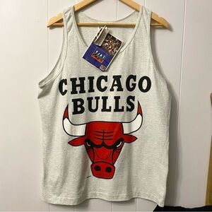 Vintage Chicago Bulls Tank Top - Gray and Red